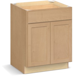 RELIABILT Parkstone II Base Cabinet, Wheat Stained, 27" W, 2 Doors 1 Drawer, Fully Assembled - 641091 | Lowe's Pro Supply